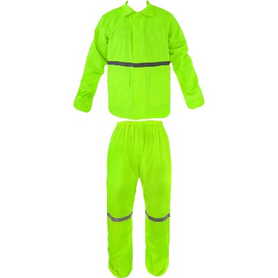 안전 작업용 형광 우의 비옷 투피스 형광색 XL (888-7344)