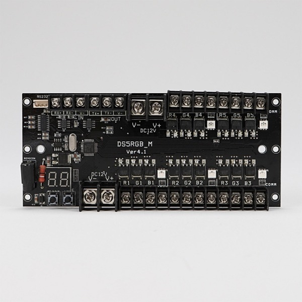 인터원 국산 LED모듈 DC12V 3구 RGB 전용 컨트롤러 5채널 디밍 점멸 싸이키 (169787)